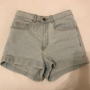 American Apparel Denim high waist short, Size 25